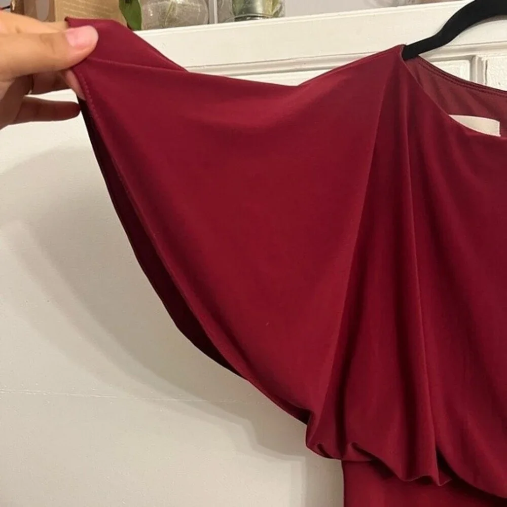 BHLDN Anthropologie Lena Flutter Sleeve bridesmaid wedding dress - Picture 8 of 9